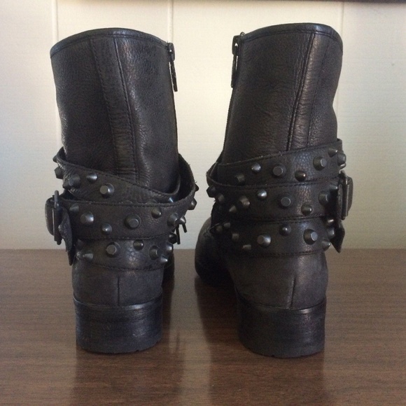 Women’s Ash Rem Black Leather Boots - Picture 6 of 8